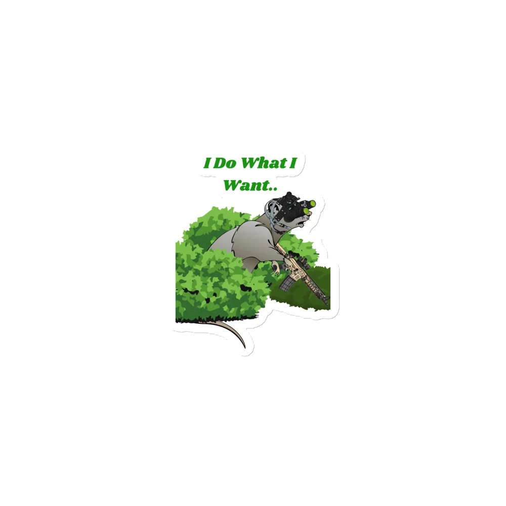 Night Ops Ratty Die-Cut Magnet product image (1)