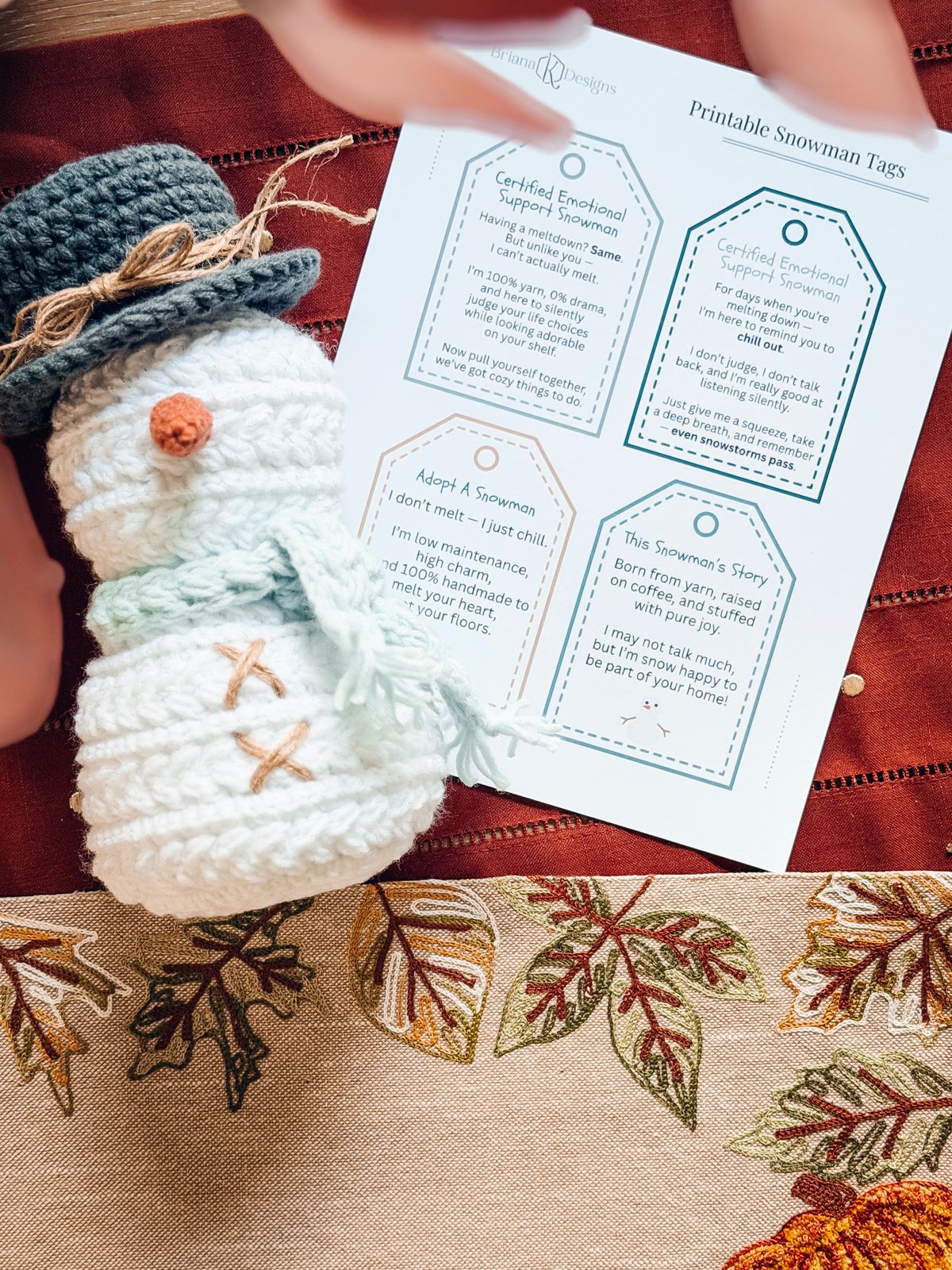 Wheat Stitch™ Snowman Crochet Pattern product image (6)