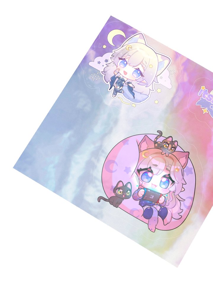 Vtuber Beth Sticker Sheet Holo product image (4)