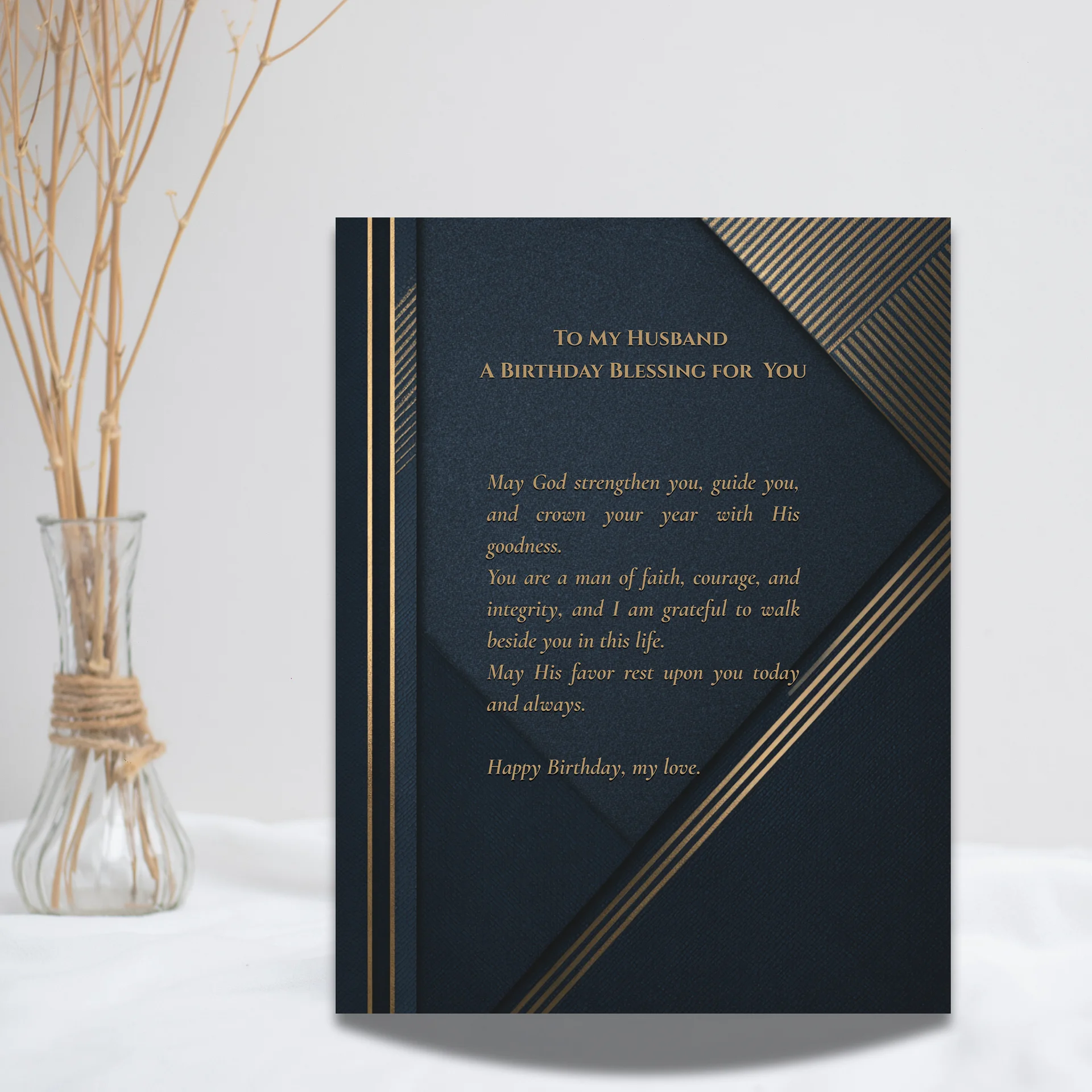 Christian Husband Birthday Blessing Card | Printable gift for Him product image (2)