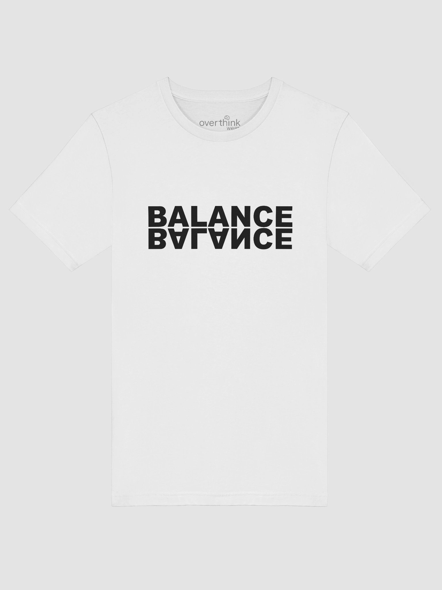 Balance T-Shirt | Minimal Mirrored Typography Statement Tee product image (25)
