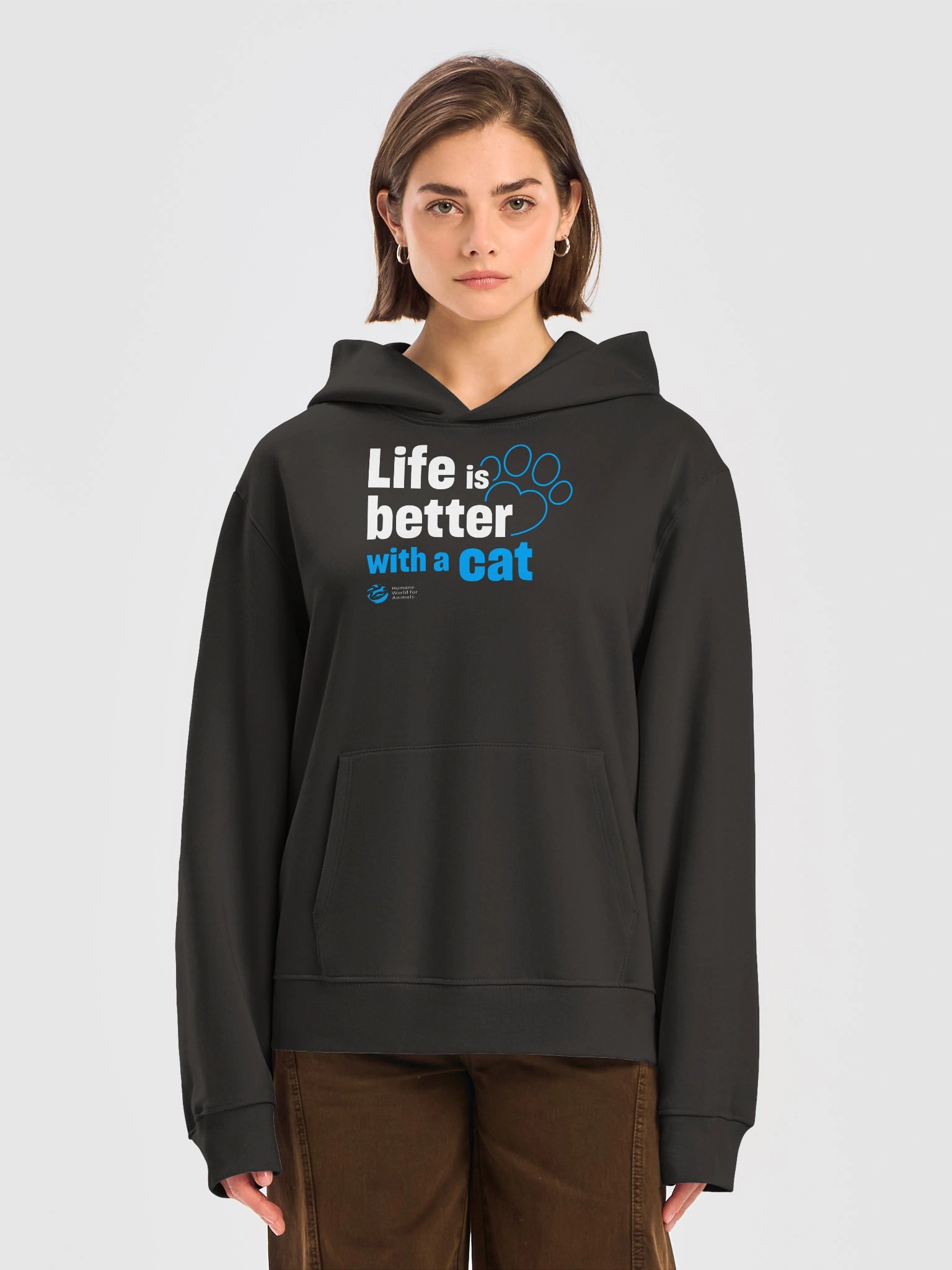 Life is better with a cat - Typographic - Hoodie product image (5)