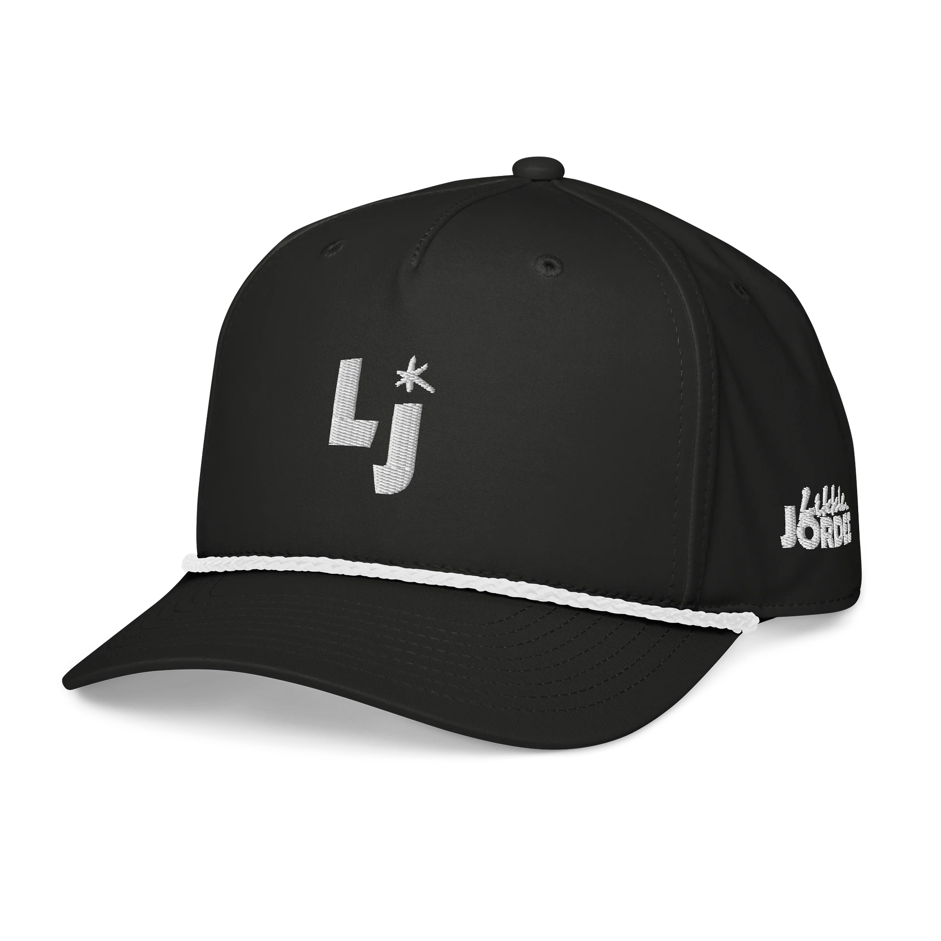 “Icon" Embroidered Golf Rope Cap in Black product image (4)