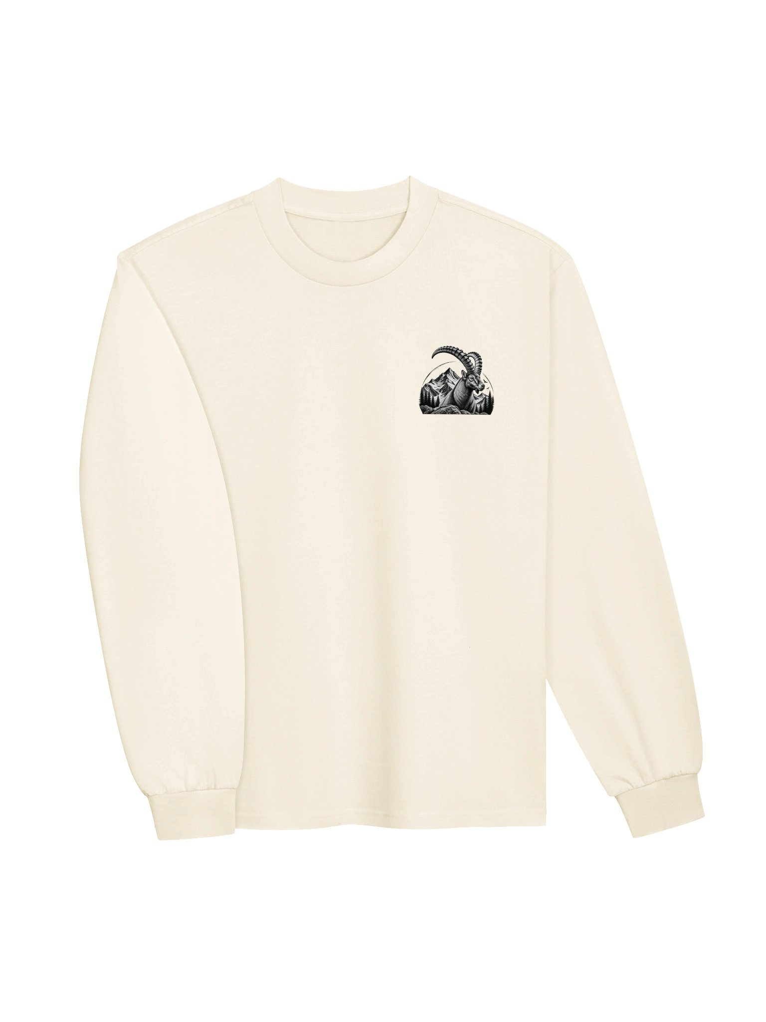 Wildborn Alpéra Unisex Tshirt Long Sleeve- White product image (3)