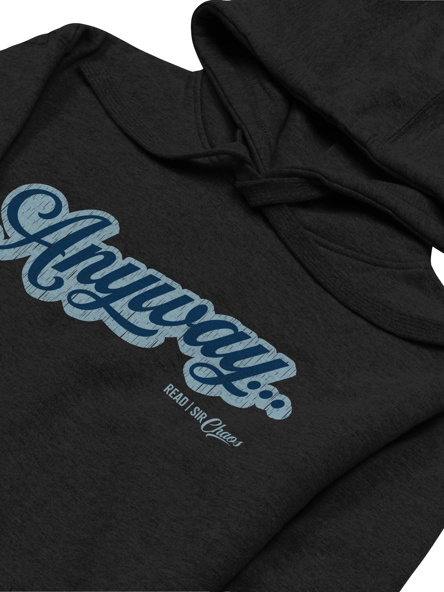 Anyway... Pull Over Hoodie (Blue on blue) product image (12)