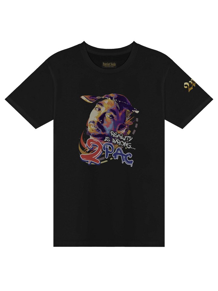 Golden Stitched Logo 2pac Premium T-Shirt product image (1)