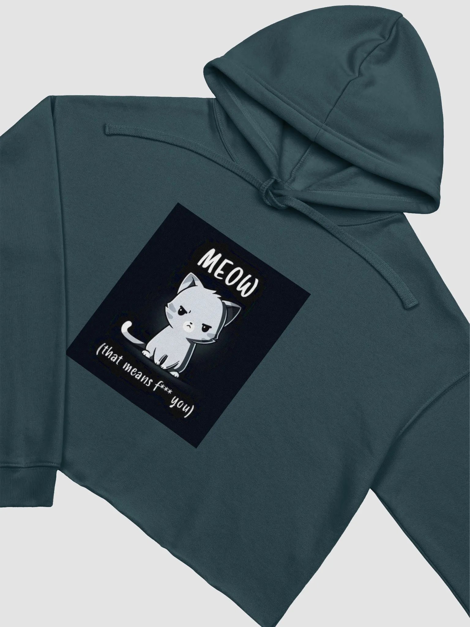 Sarcastic Cat Crop Hoodie product image (24)
