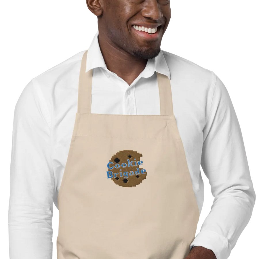 Cookie Brigade Logo Embroidered Organic Apron product image (16)