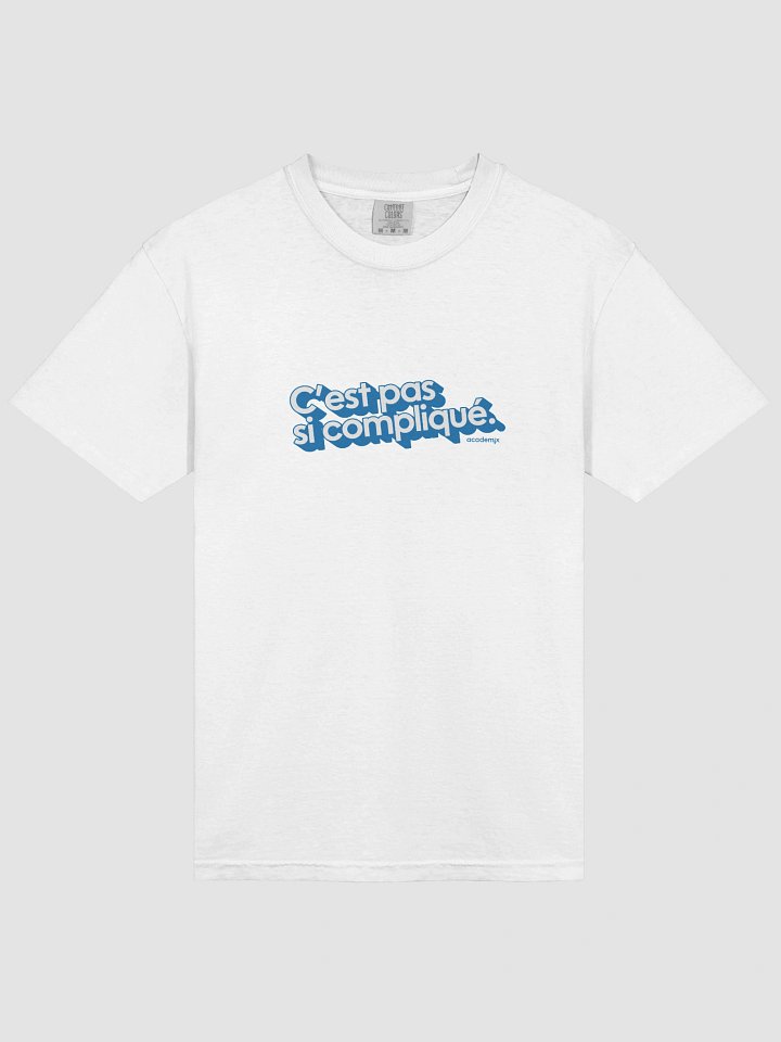 T-shirt C'est pas si compliqué. (grand logo bleu) product image (1)