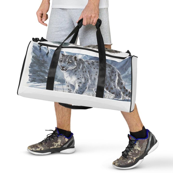 Snow Leopard Stalker Duffle Bag product image (1)