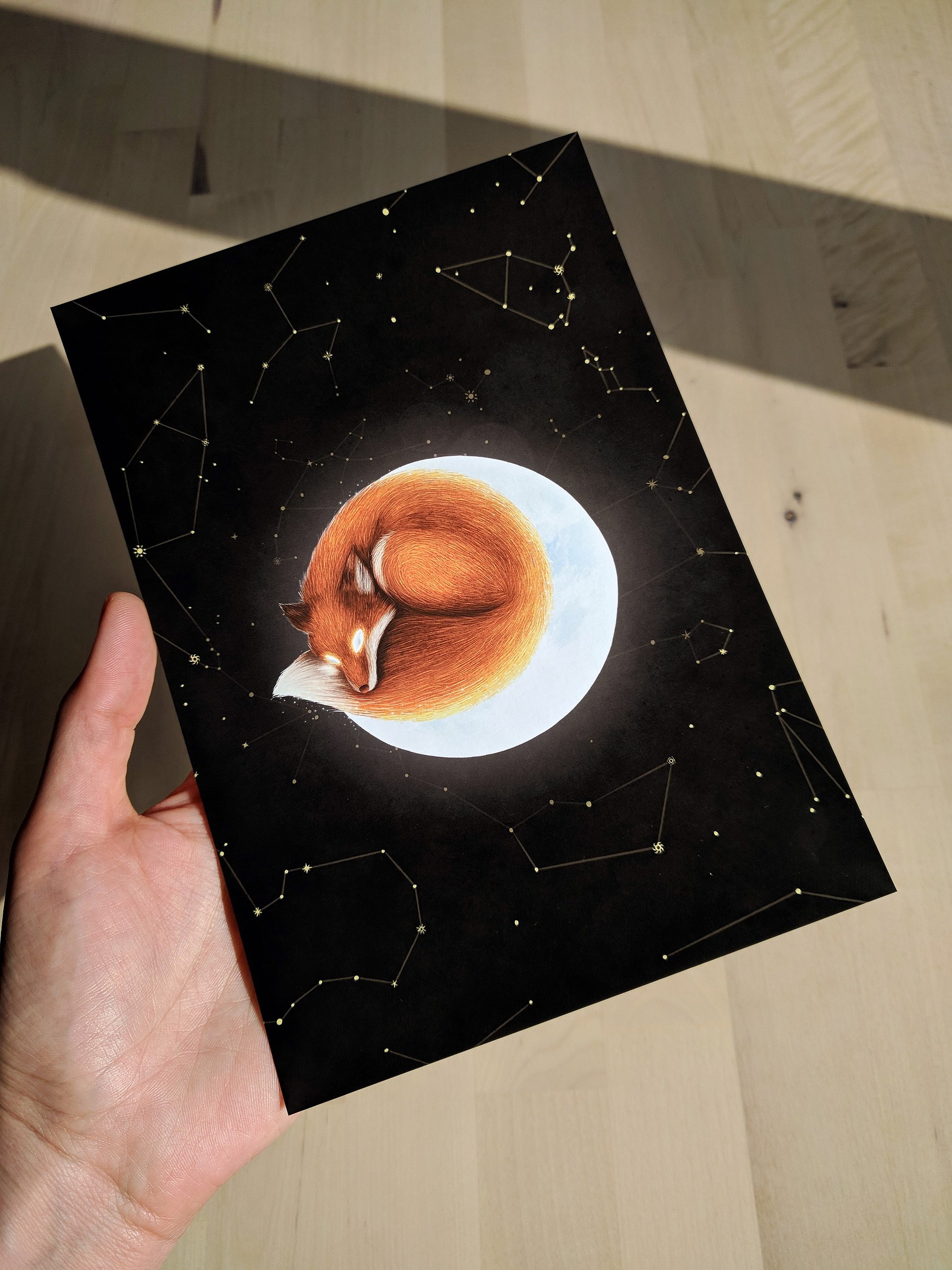 Red Fox on the Moon Art Print No.1 product image (3)