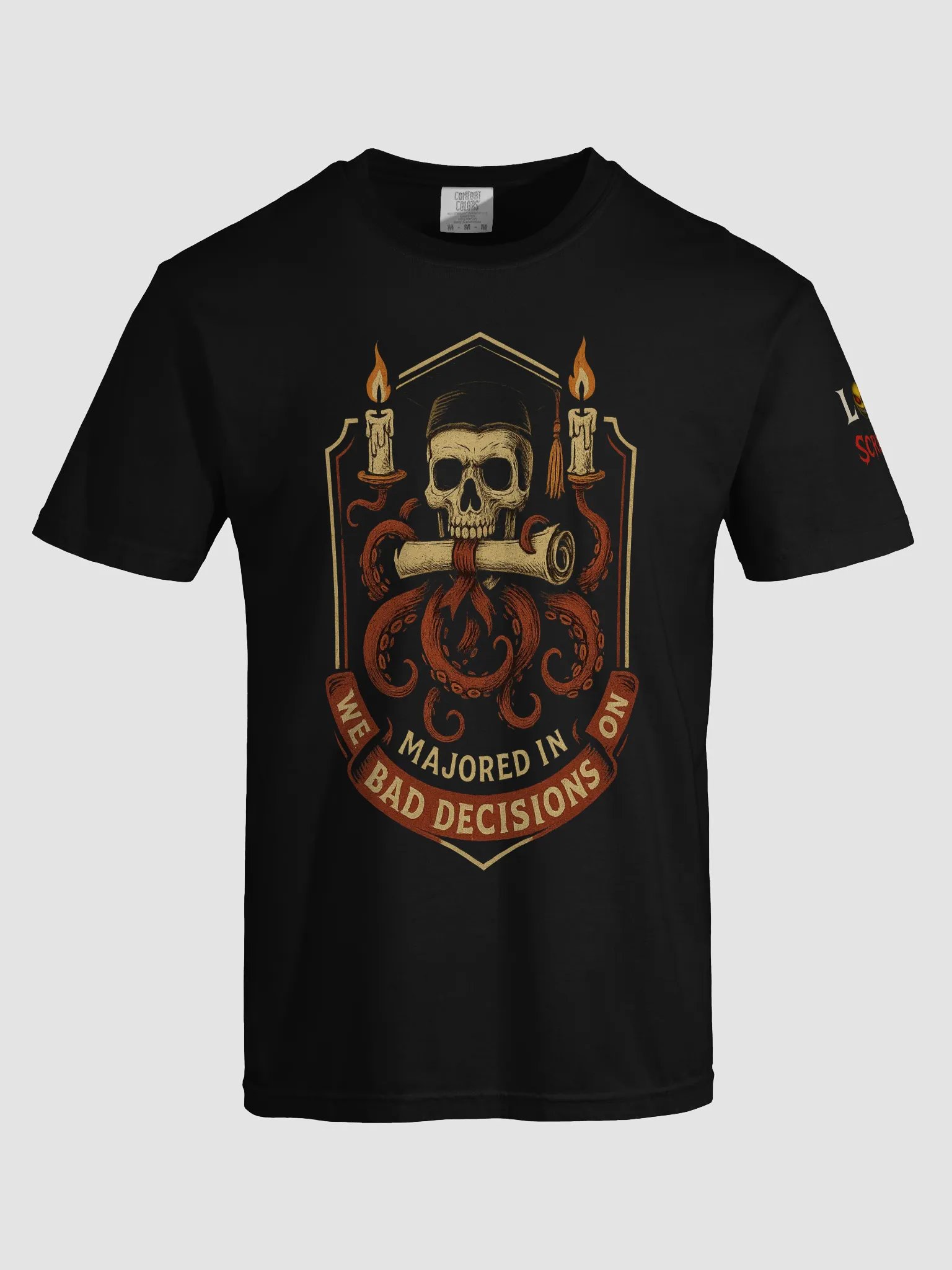 Gothic Crest Skull T-Shirt product image (5)