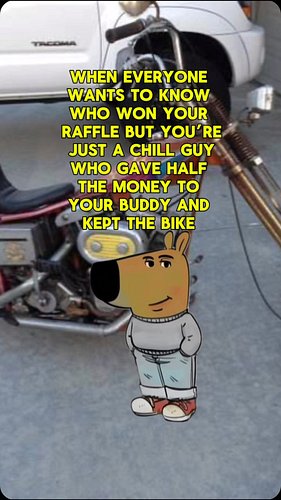 Can’t lose if the system is rigged #raffle #chopular #poop