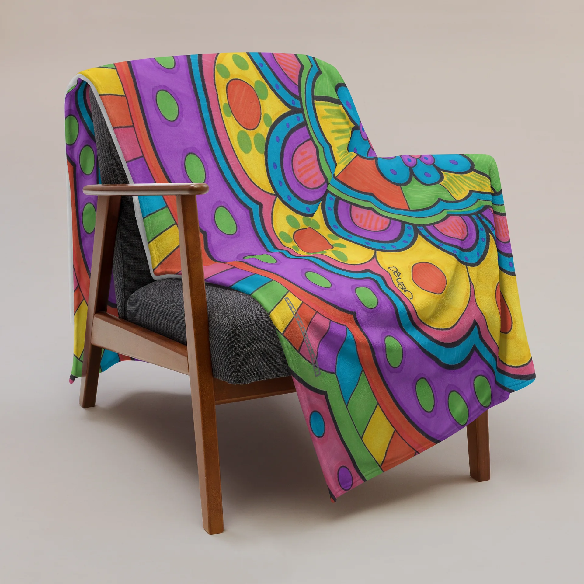 Rainbow Mandala Blanket product image (3)