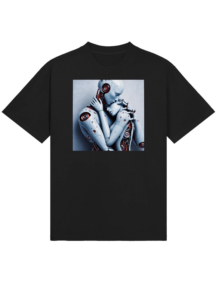 Synthetic Embrace | Neon Noir Cyber Tee product image (1)