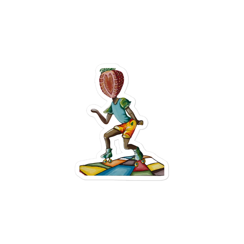 Swinging Strawberry Sticker product image (1)