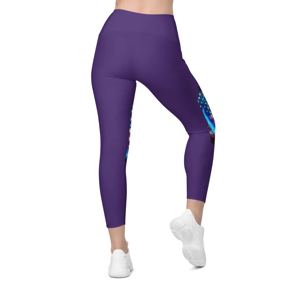 Leggings w pockets Purple product image (2)