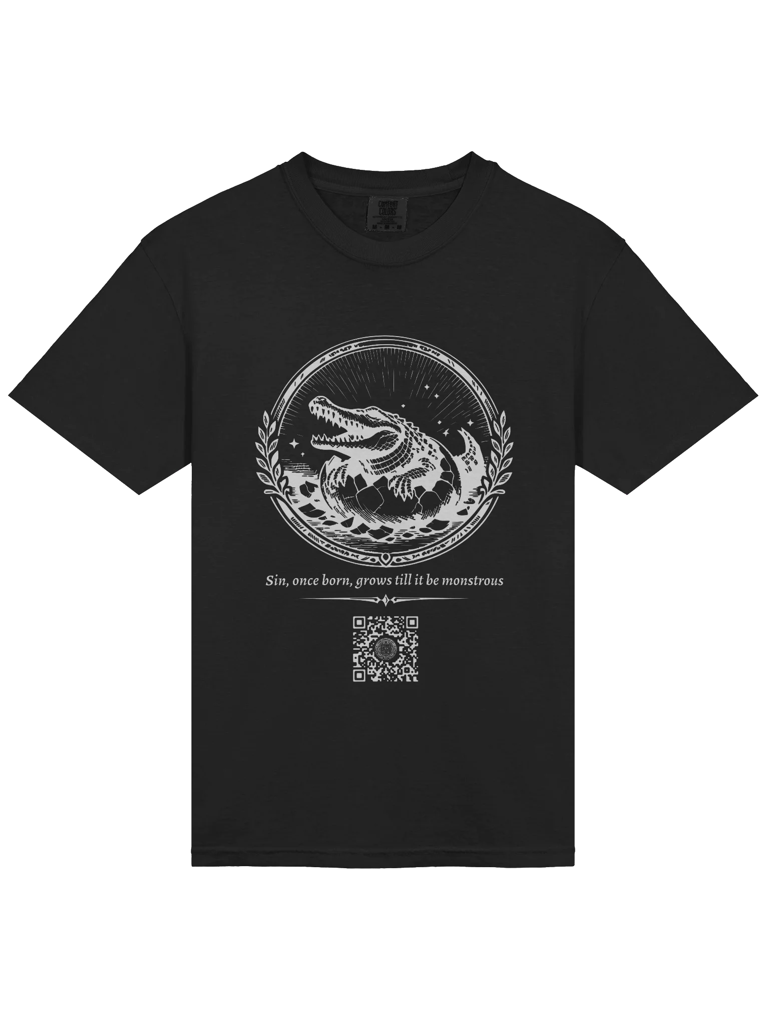 Of Eggs and Crocodiles (White on Black/Color) product image (3)