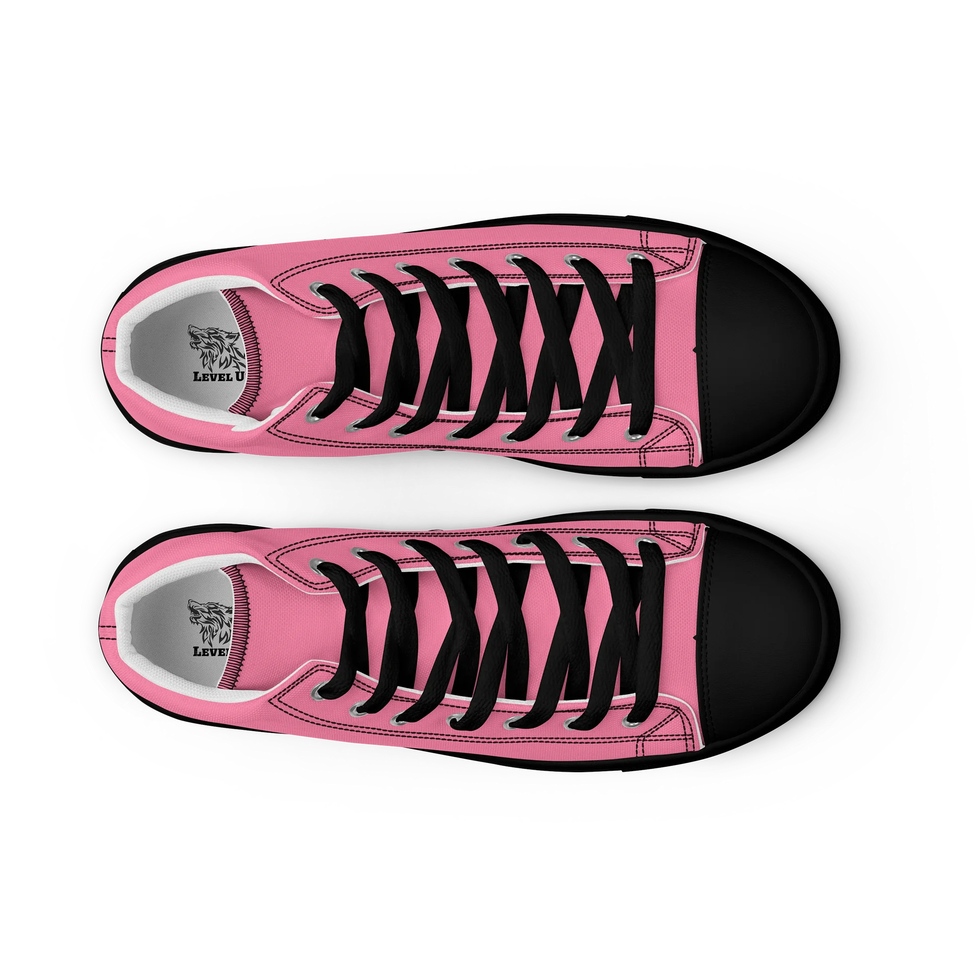 WORK YOUR DOG — Retro Graphic Women's High-Top Sneakers product image (9)