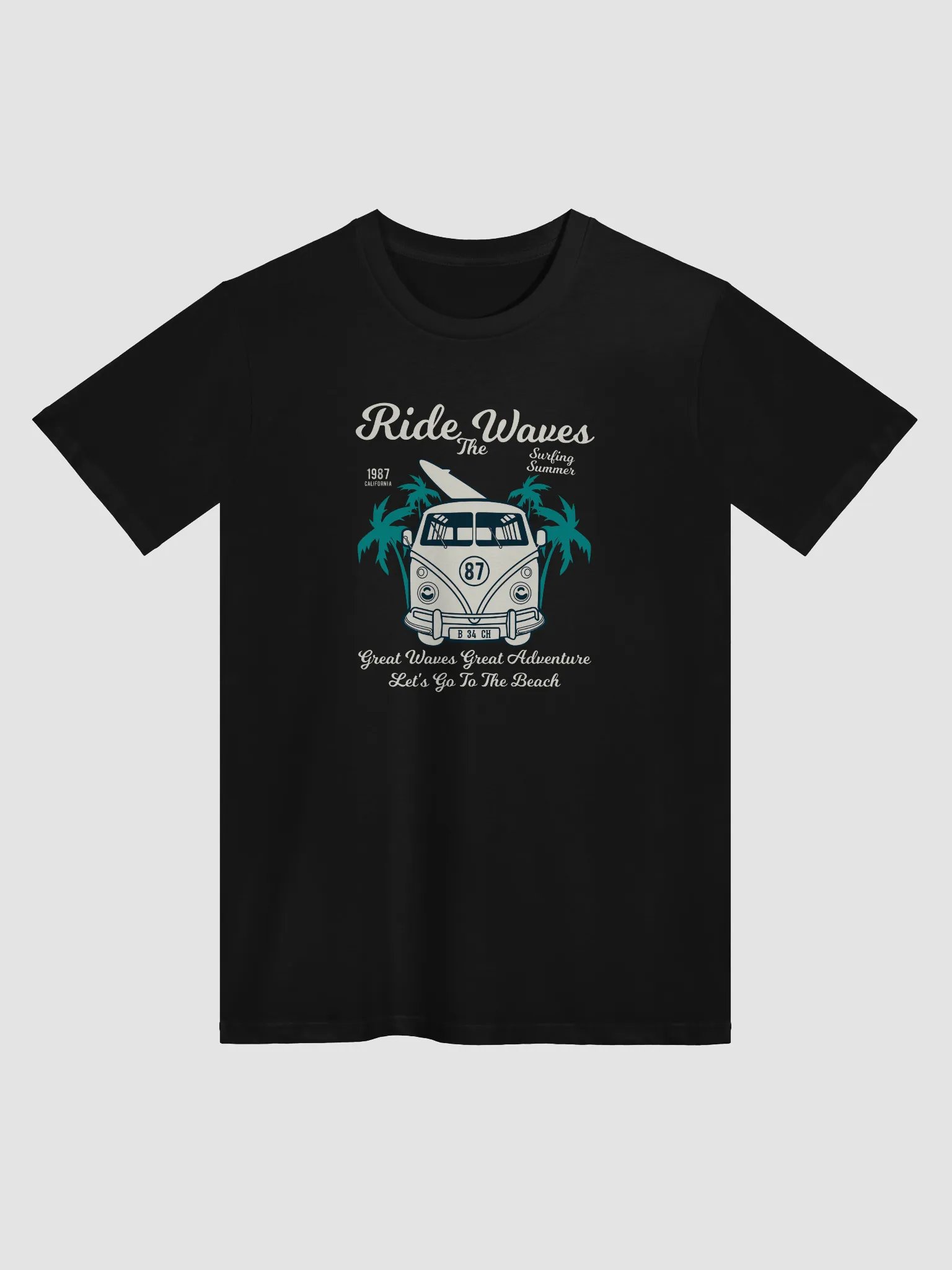 Ride the Waves Vintage Van T-Shirt product image (7)
