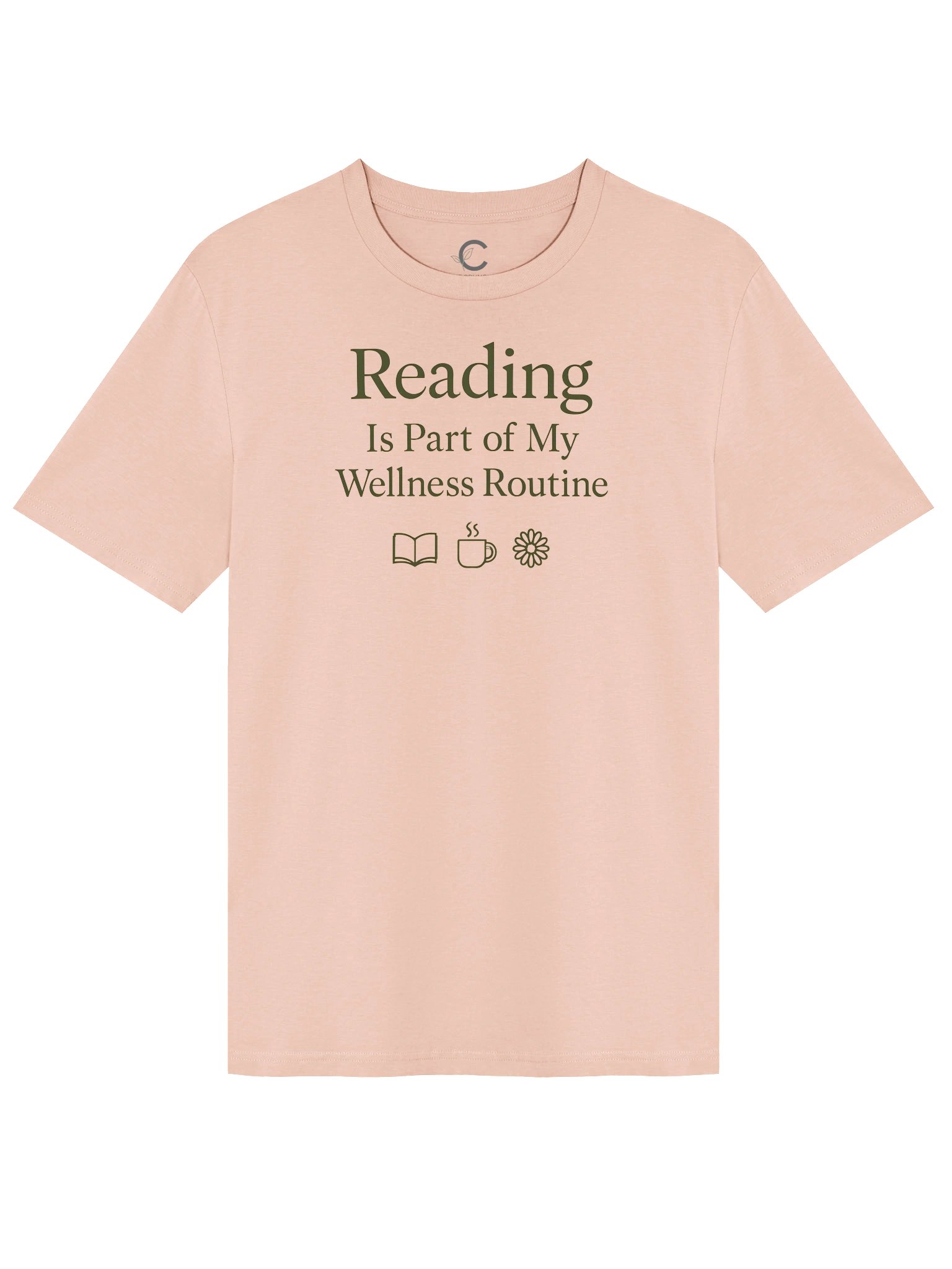Reading Is My Wellness Routine Organic T-Shirt product image (8)