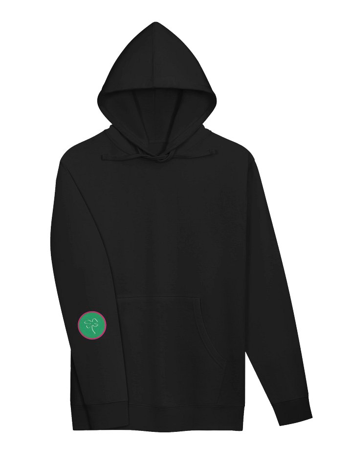 Fuschia Green Lucky Clover Fitted Hoodie product image (1)