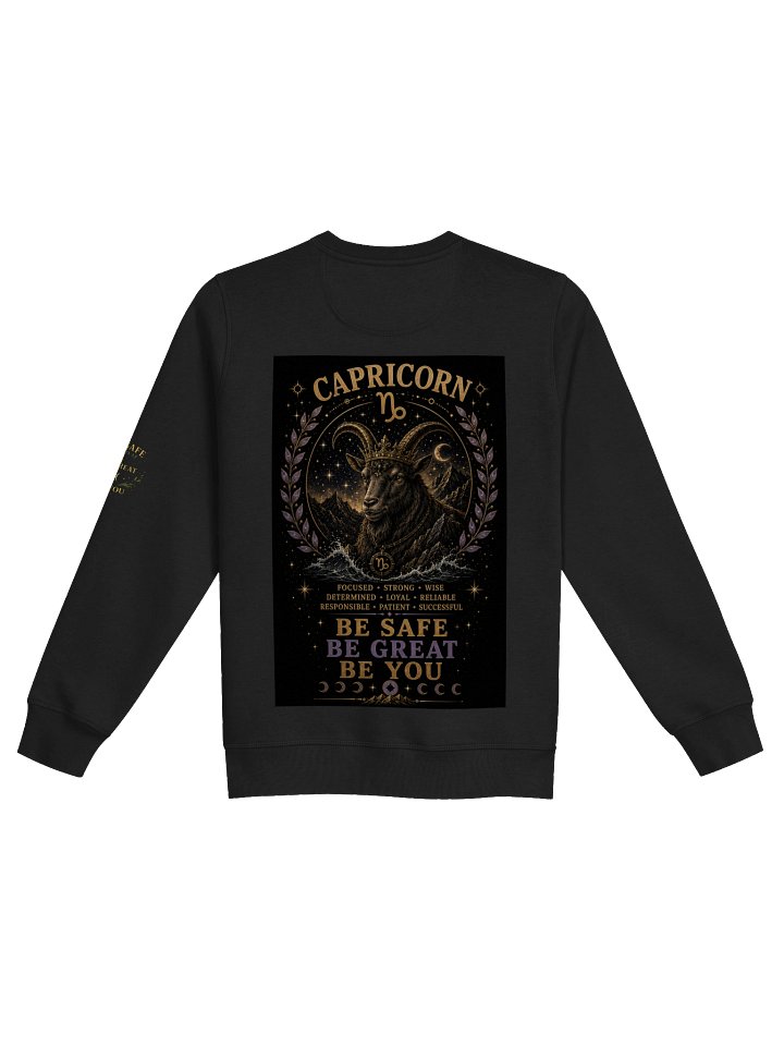 Capricorn For the achievers. Disciplined. Focused. Ambitious. Capricorn turns dreams into reality through determination. ⛰️ Be Safe. Be Great. Be You. product image (10)