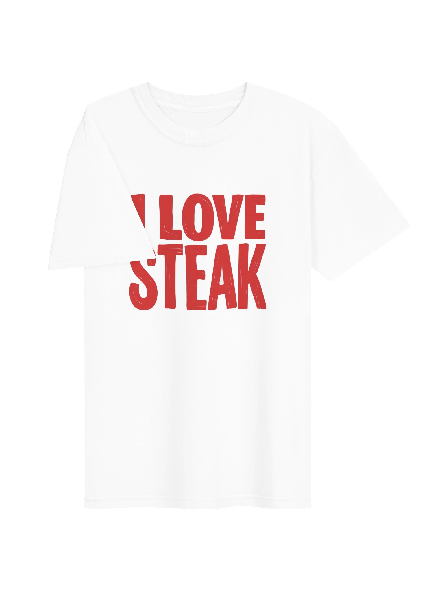 I Love Steak White T-Shirt product image (3)