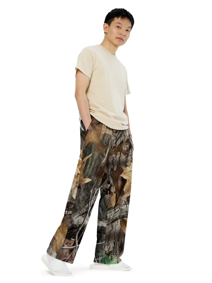 All-over print unisex wide-leg pants Camo product image (2)