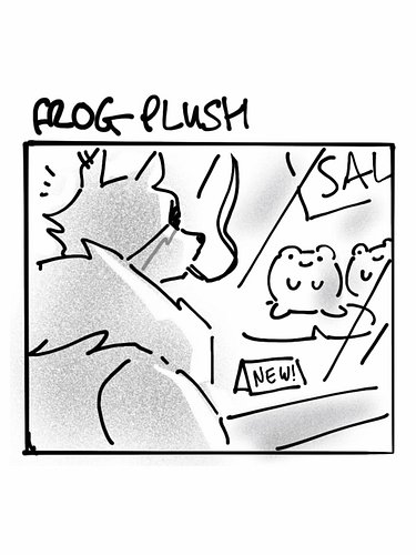 Frog enthusiast origin story🐸💤 

Art by: @brobexx 

#eyepatchwolves