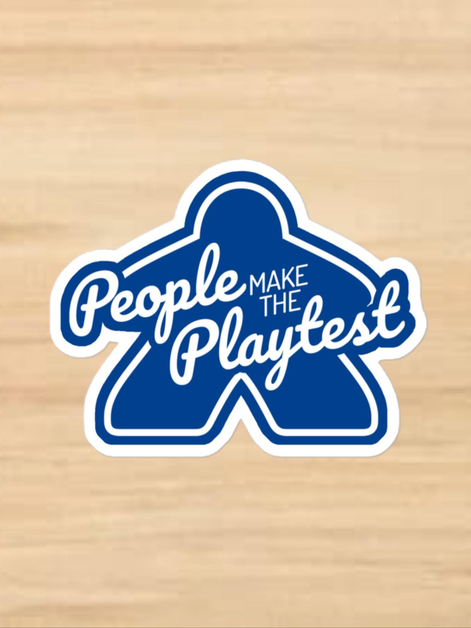 Big Meeple Blue PMTP Vinyl Sticker product image (1)