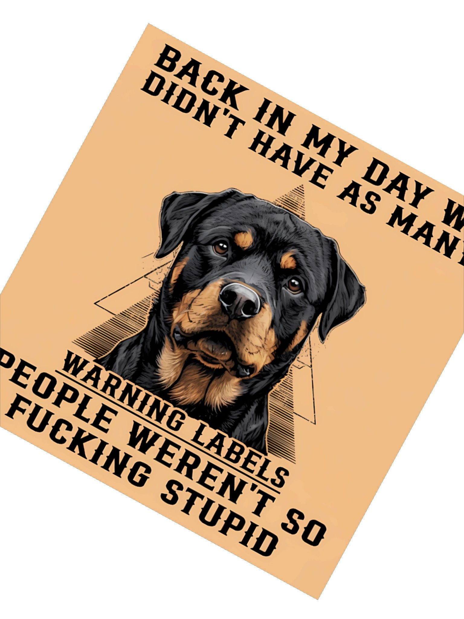 Rottweiler Warning Sticker product image (4)