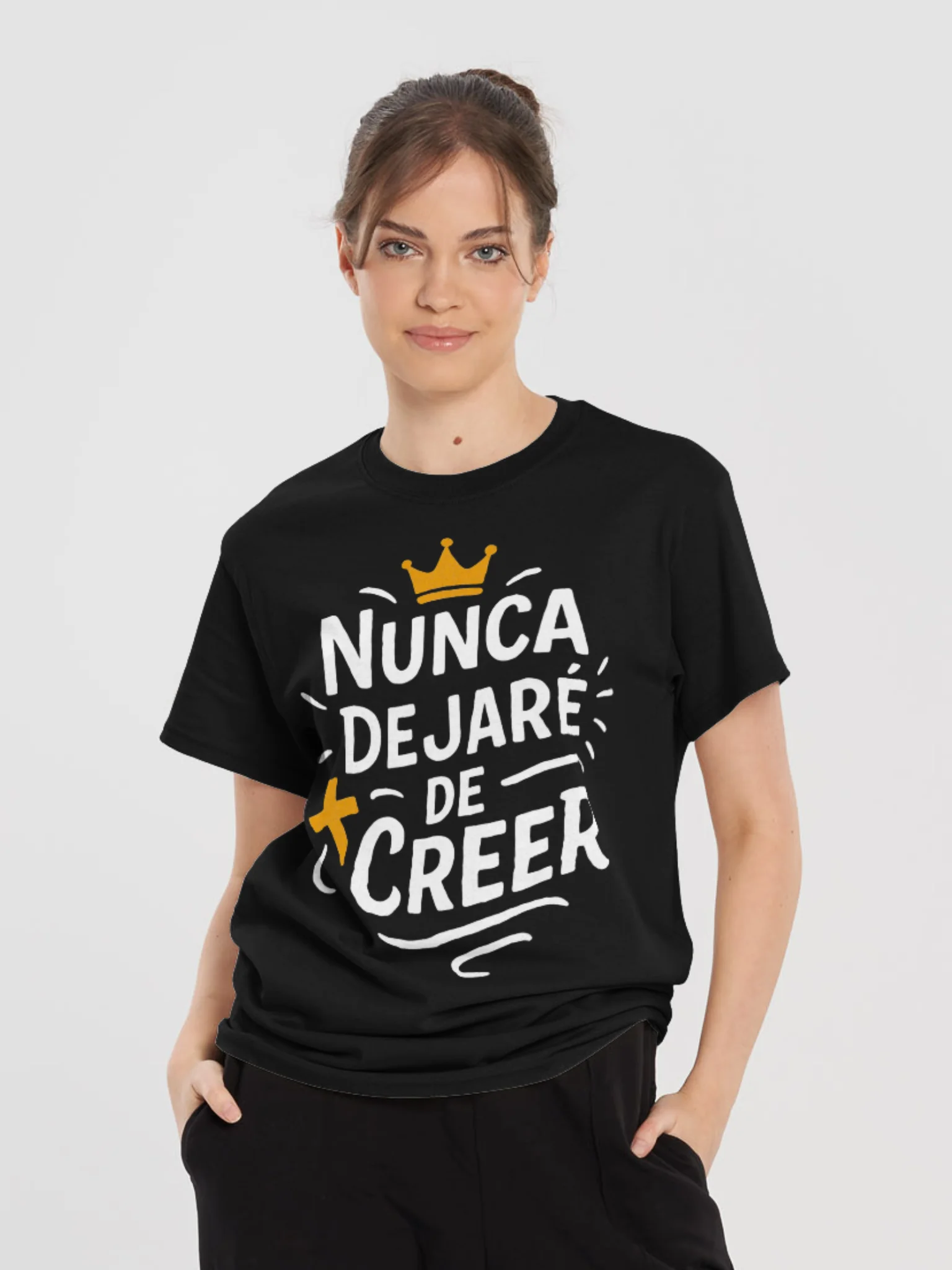 Camiseta Unisex Manga Corta | Nunca dejaré de Creer product image (2)