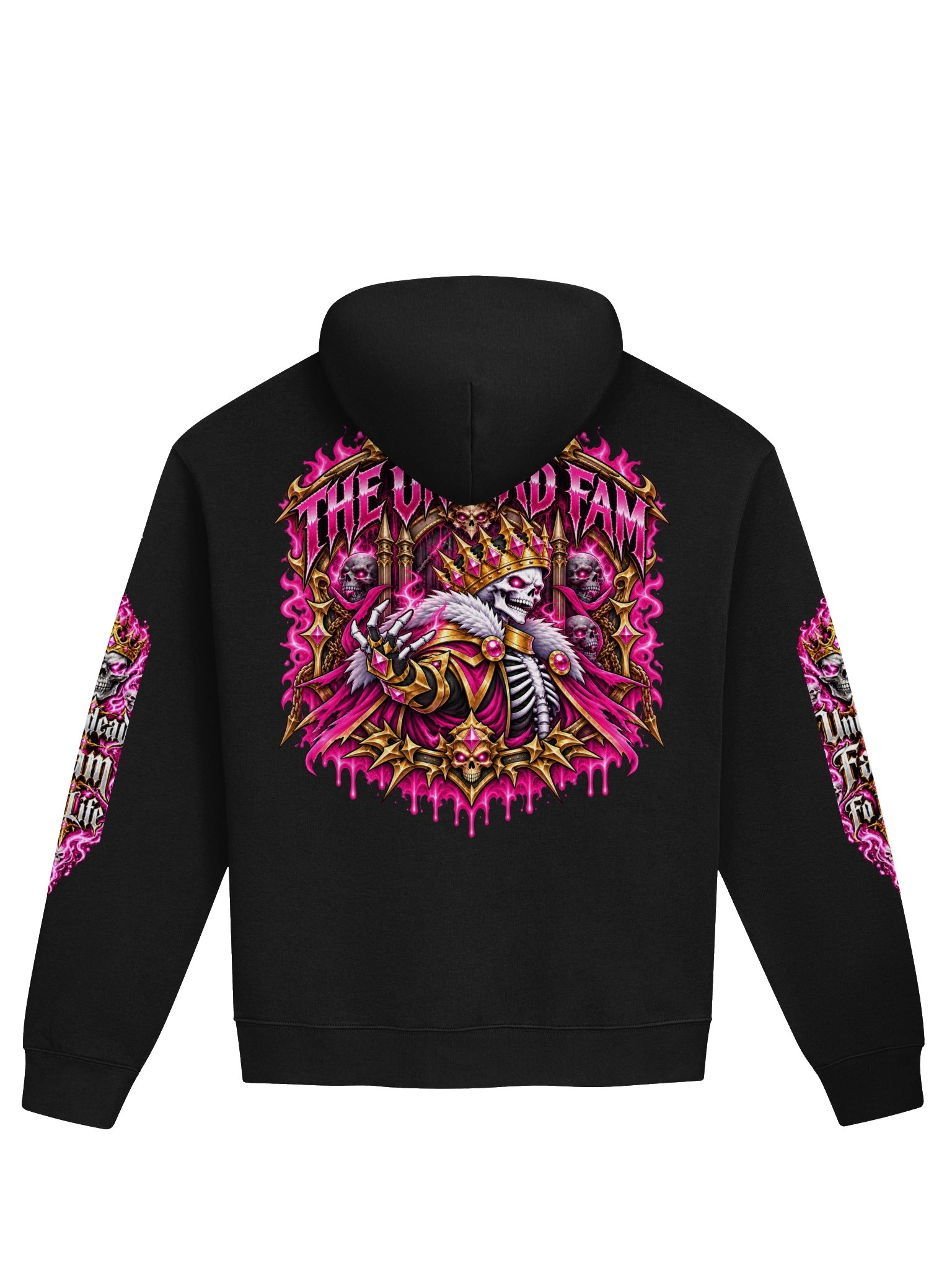 Undead and Unbothered Hoodie (Pink) product image (2)