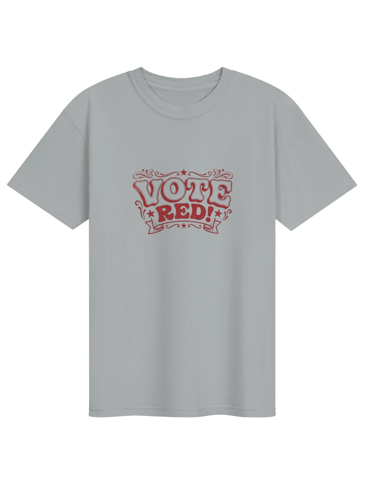 Brazen Candor – Get Your Butt in the Booth! T-Shirt - Gray - Vote Red product image (1)
