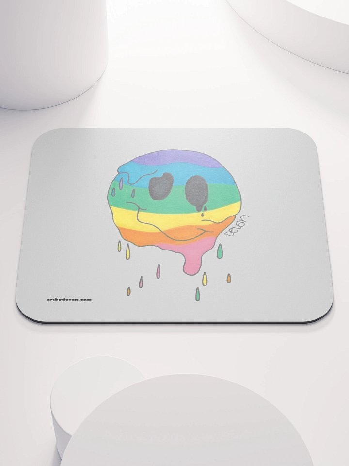Melted Smiley Mousepad product image (1)