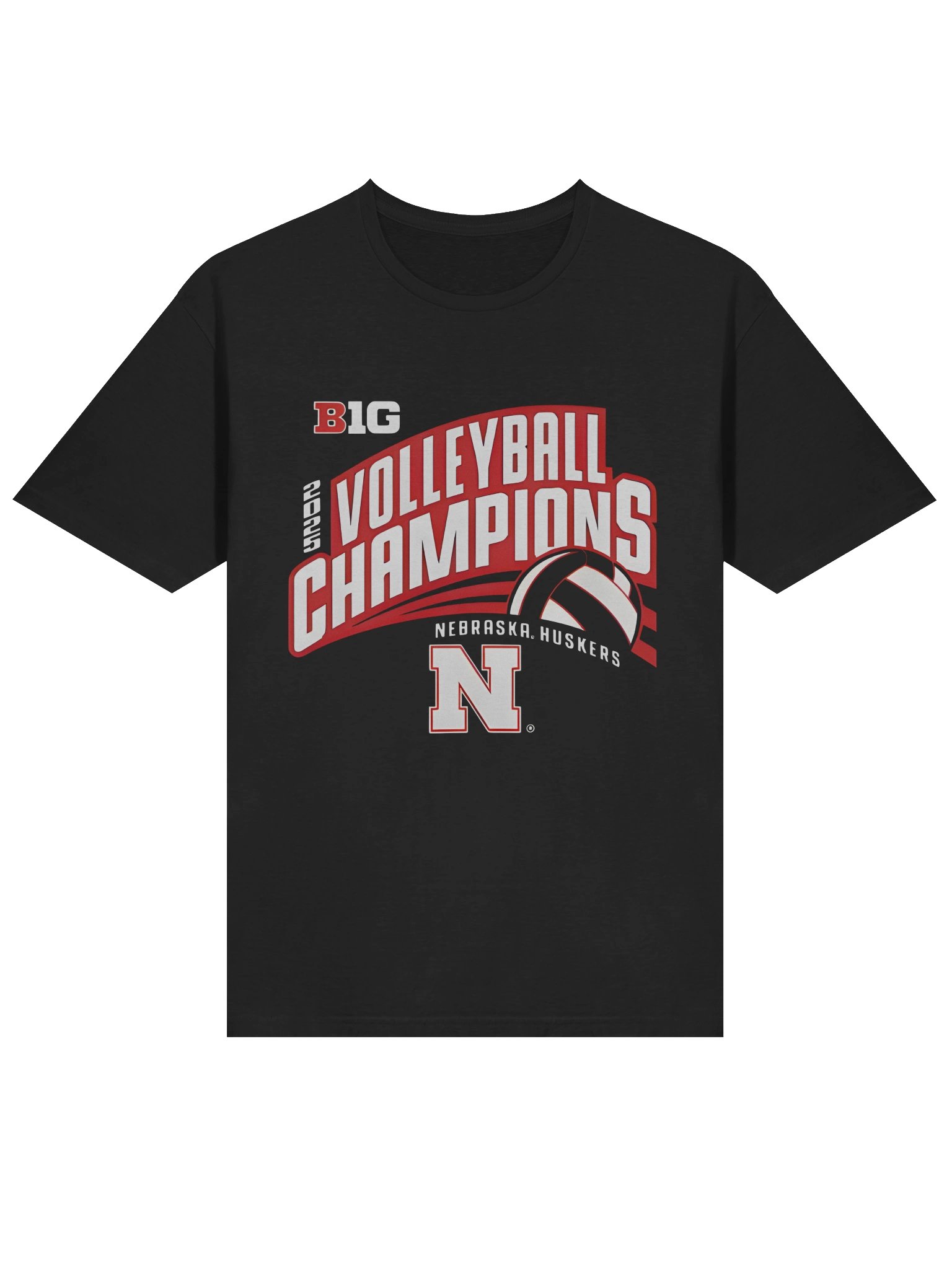 Nebraska Huskers Volleyball Champions 2025 T-Shirt product image (2)