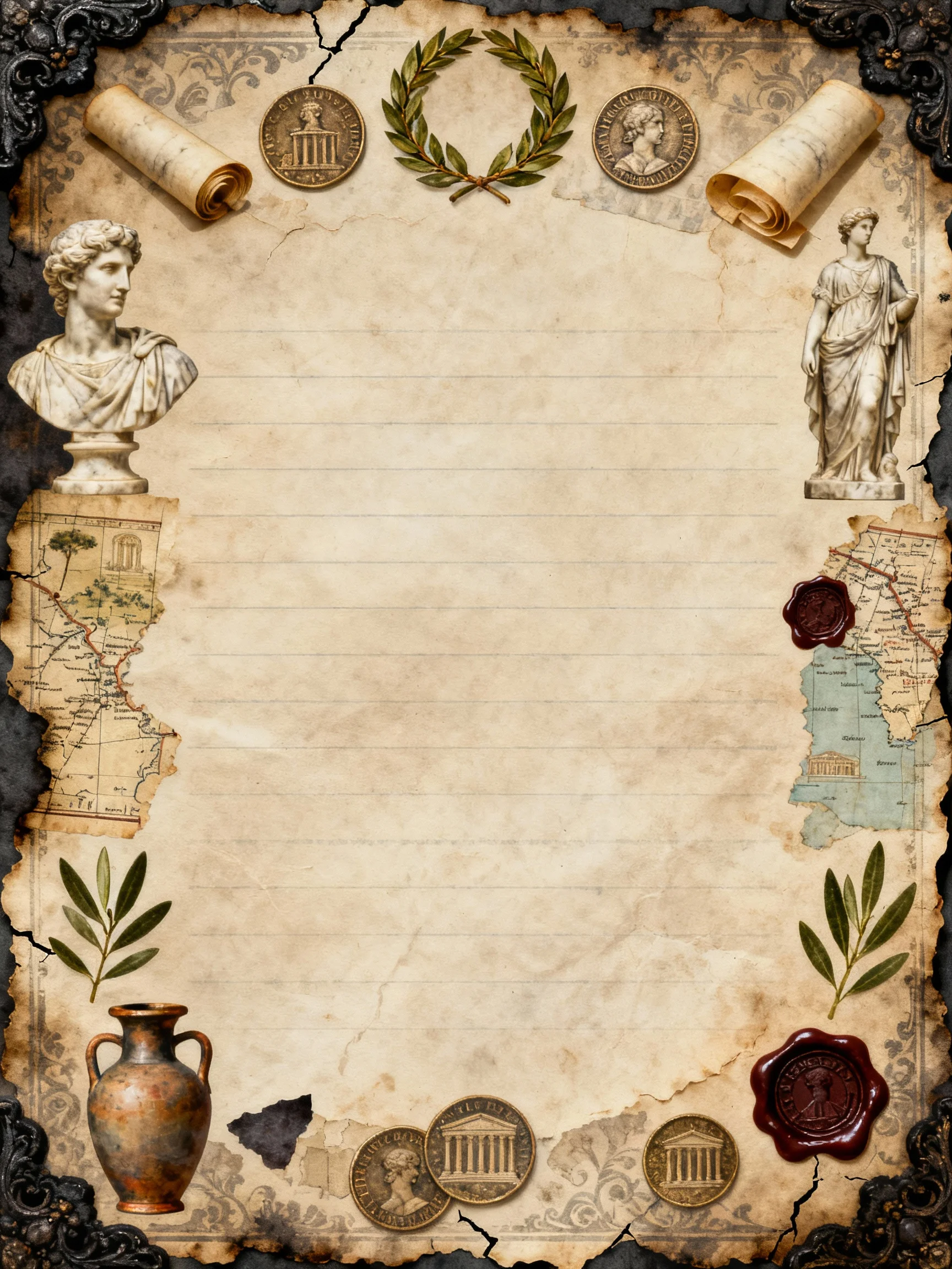 Ancient Rome Junk Journal – 80 Vintage Printable Pages | Digital PDF Download for Scrapbooking, Note-Taking & Tablet Use (2 PDF Files) product image (3)