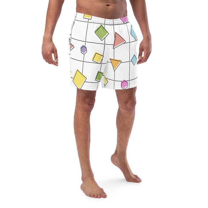 Geometric Splash All-Over Print Swim Trunks product image (1)
