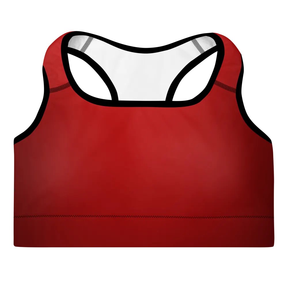 Radiant Red Padded Sports Bra product image (4)