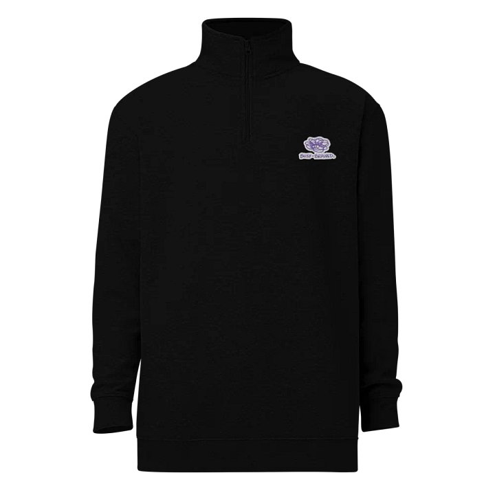 BUSY-BRAINED (purple bubble design) embroidered quarter zip product image (2)