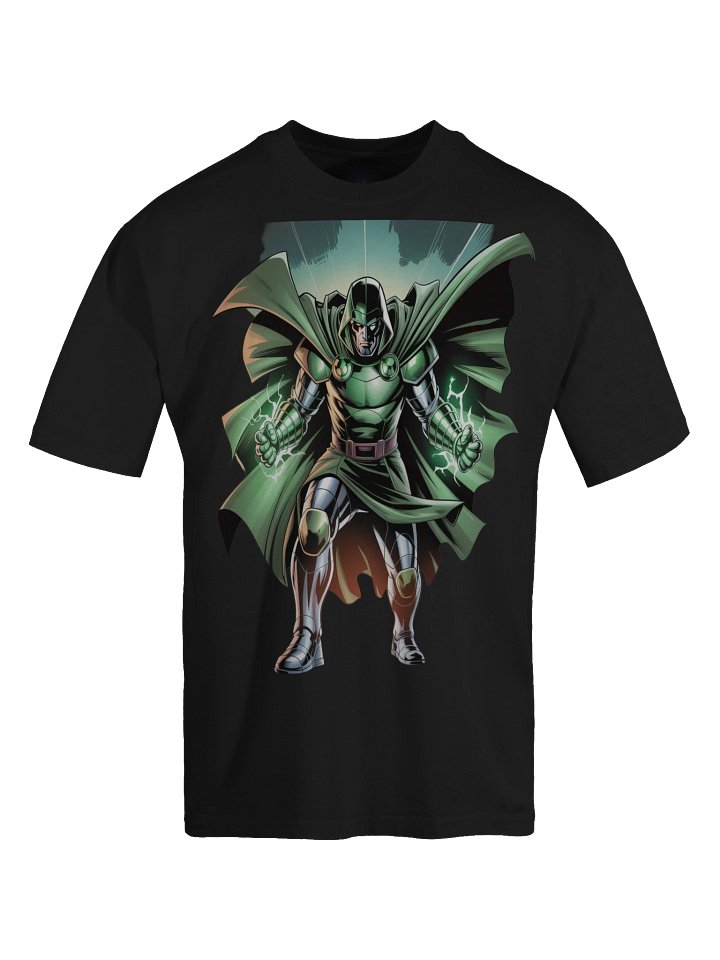 Dr. Doom's Emerald Eclipse – Premium Oversized Faded T-Shirt product image (1)