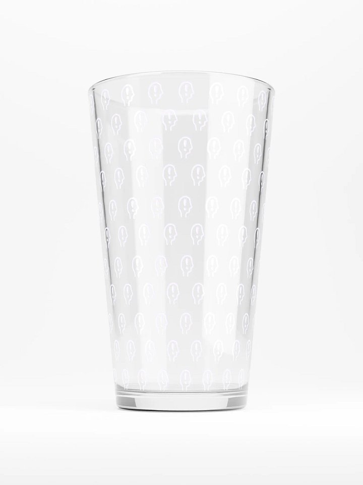 exclaiming mentally (repeating lavender design) pint glass product image (2)