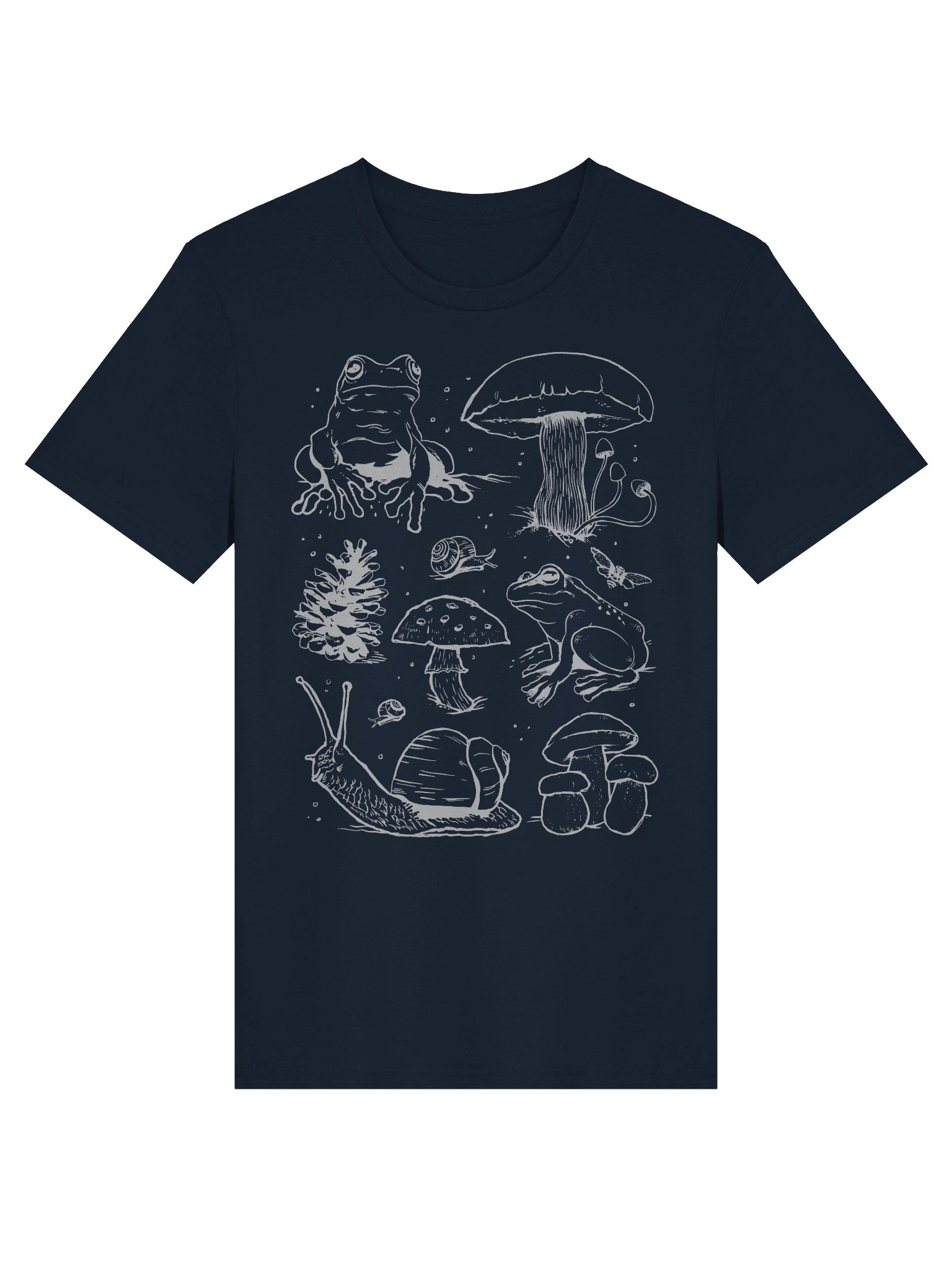 Cotterage Autumn Line Art Unisex Organic Tee product image (1)