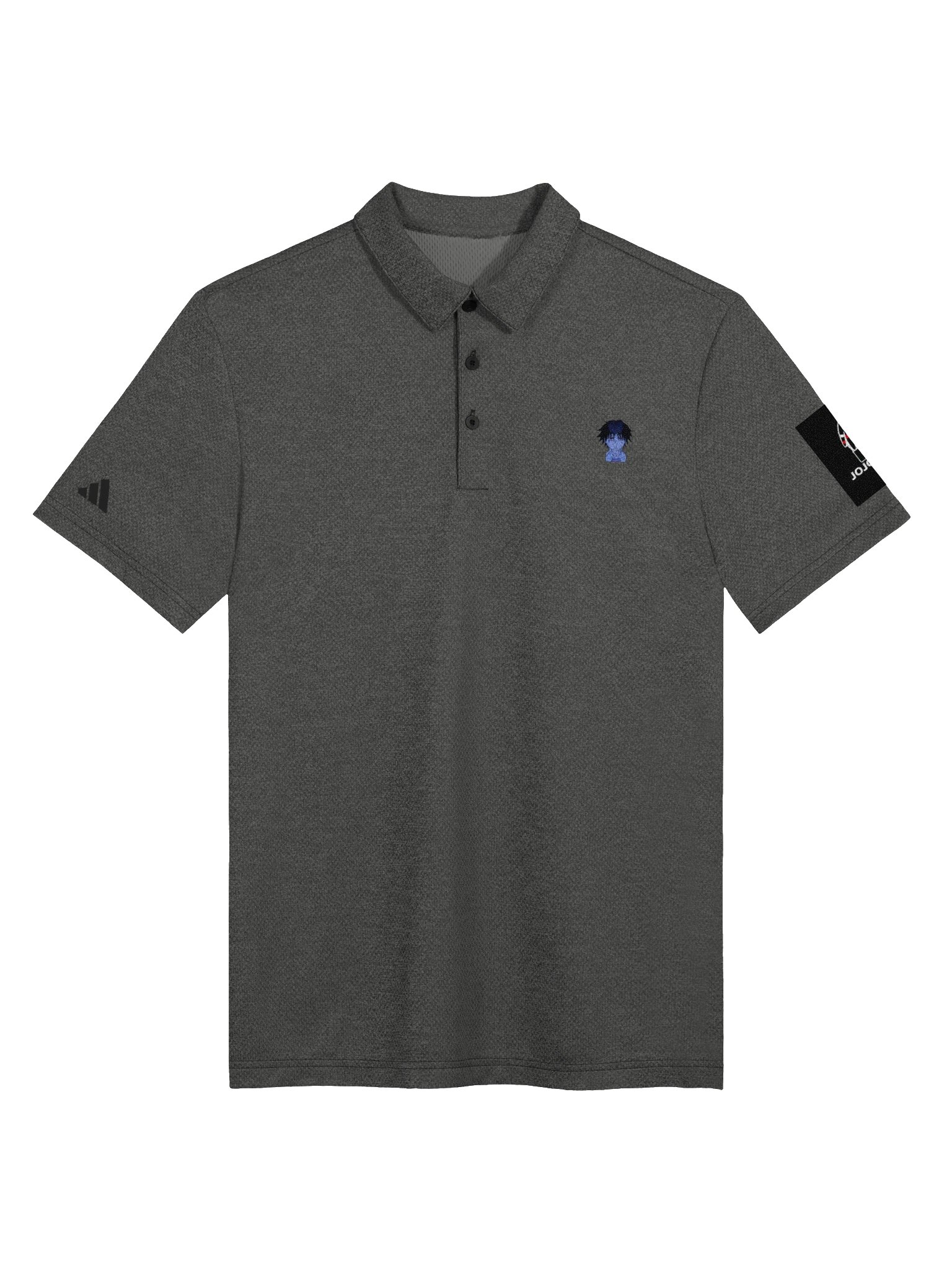 JWK Jojo Studio Luminous Brain Logo Polo — Adidas Space-Dyed product image (5)