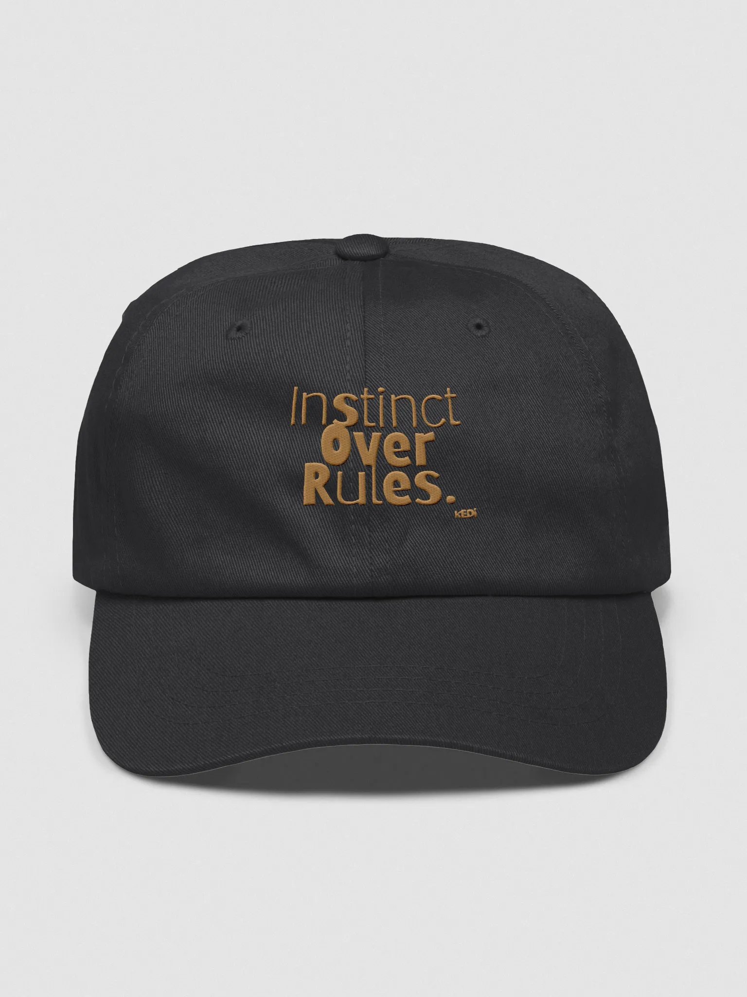 Instinct Over Rules Embroidered Classic Dad Hat product image (2)