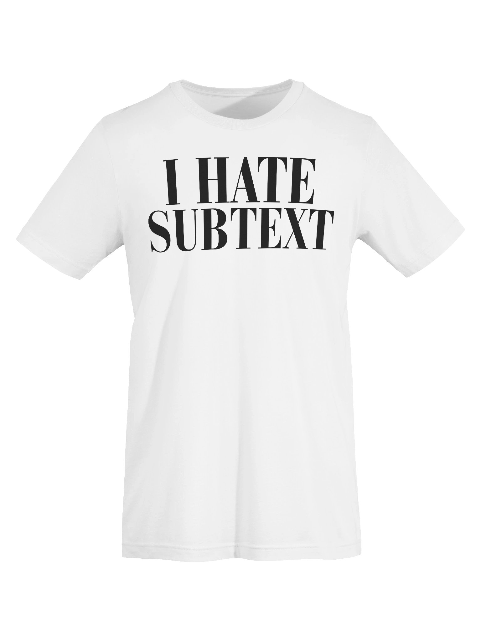 I HATE SUBTEXT Shirt (White) product image (5)