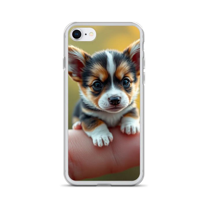 Pawfect Pup Tiny Corgi Clear iPhone® Case product image (24)