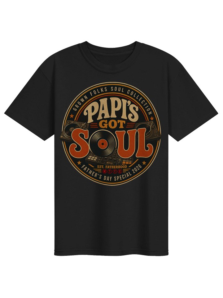 Papi’s Got Soul Father’s Day Vintage DJ Tee product image (1)