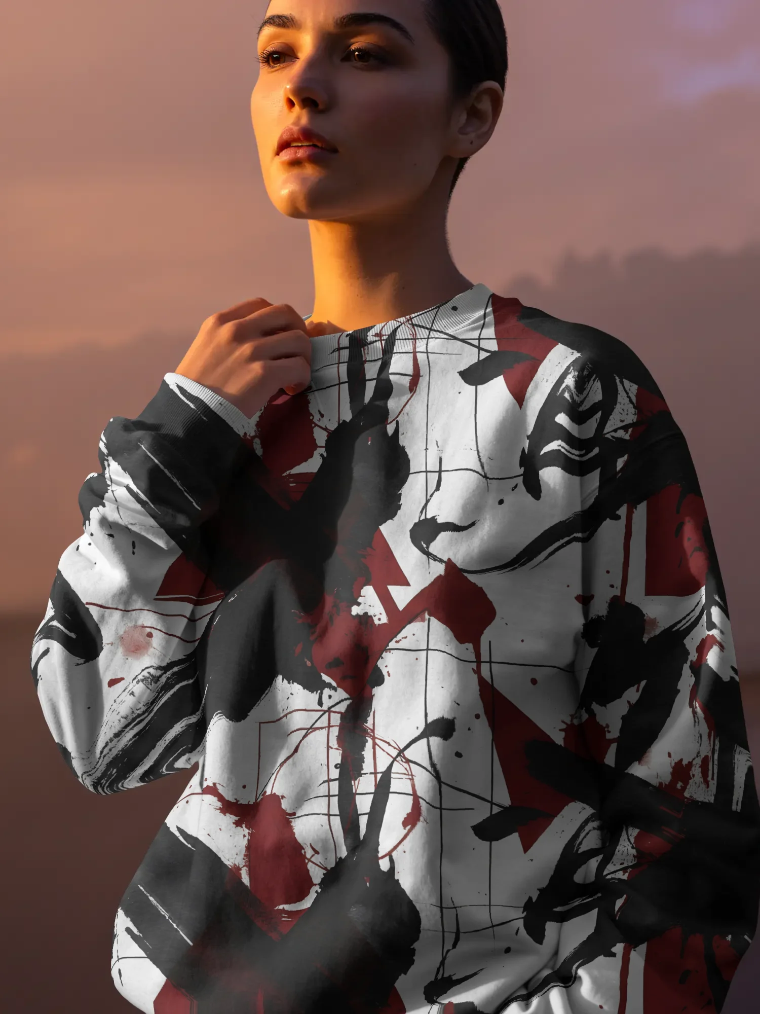 Eco-Chic Unisex All-Over Print Sweatshirt product image (4)